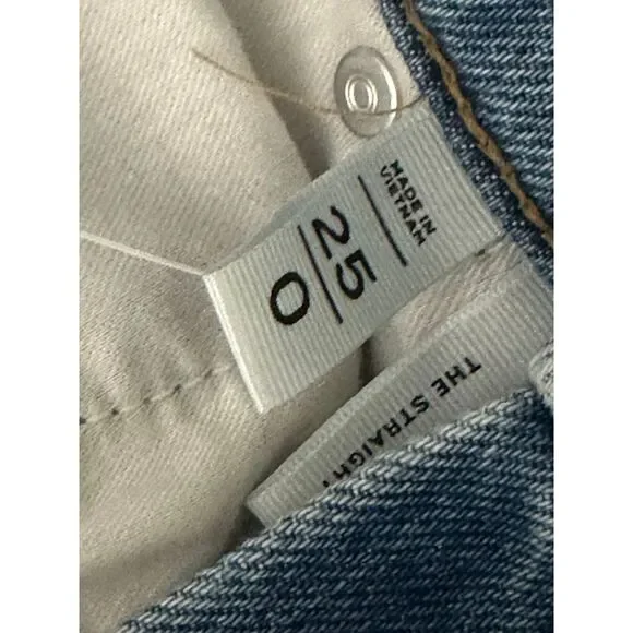 Loft Jeans High Rise Straight Leg Women's Size 0/25 New with Tags - Picture 6 of 7
